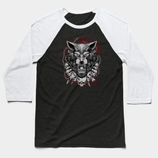 ANGRY WOLF Baseball T-Shirt